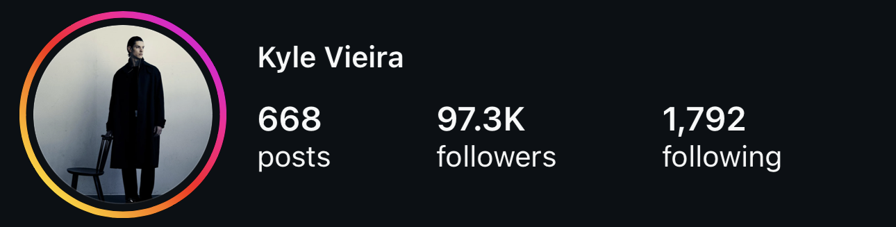 Kyle Vieira — 98.1K followers on Instagram